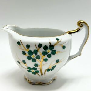 🔱🍀🔱🍀Regal China - Vintage Occupied Japan Emerald Fine Porcelain Creamer.